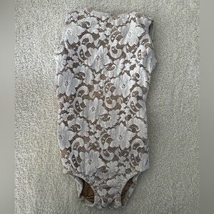 Patrick J Design White Lace Leotard